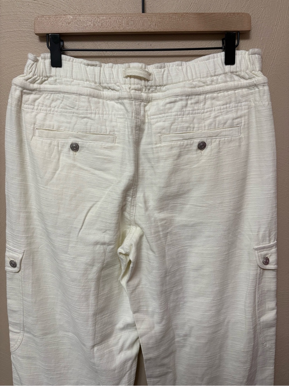 Free People We The Free Park Ave Cargo Pant Ivory Size Medium NWT New - Picture 11 of 16